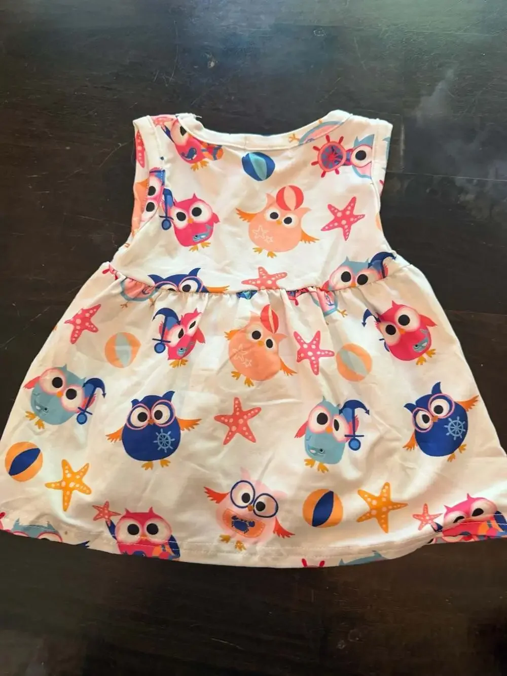 Pete + Lucy Owl and Starfish Print Tunic Top and Ruffle Leggings Set